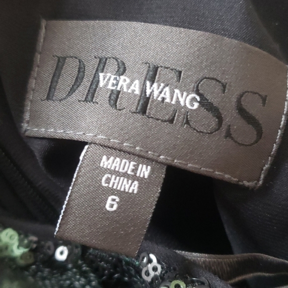 NEW! VERA WANG Floral Sequin Spahetti Strap Mini Cocktail Slip Style Dress 6. - Picture 8 of 9